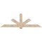 Ekena Millwork Kennewick Smooth Timber Gable Bracket, Douglas Fir, 84"W x 28"H x 3 1/2"D x 5 1/2"F, 8/12 Pitch GBW084X28X0406KEN00SDF - alternate 1